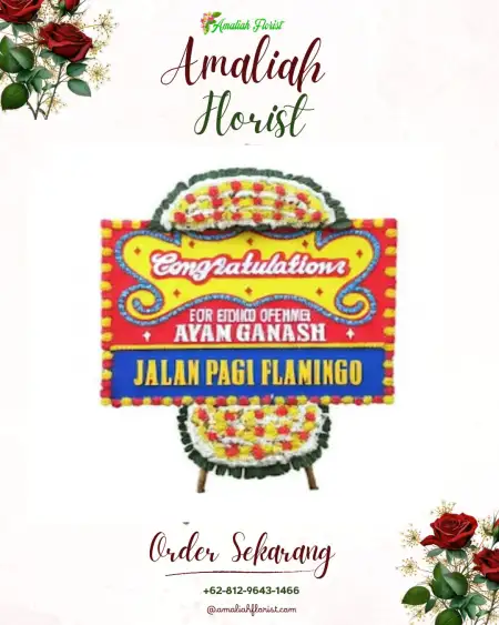 Sewa Papan Bunga Bangun